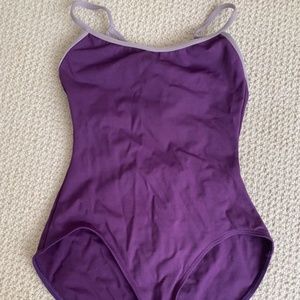 Medium Capezio Purple Leotard with Light Purple Straps